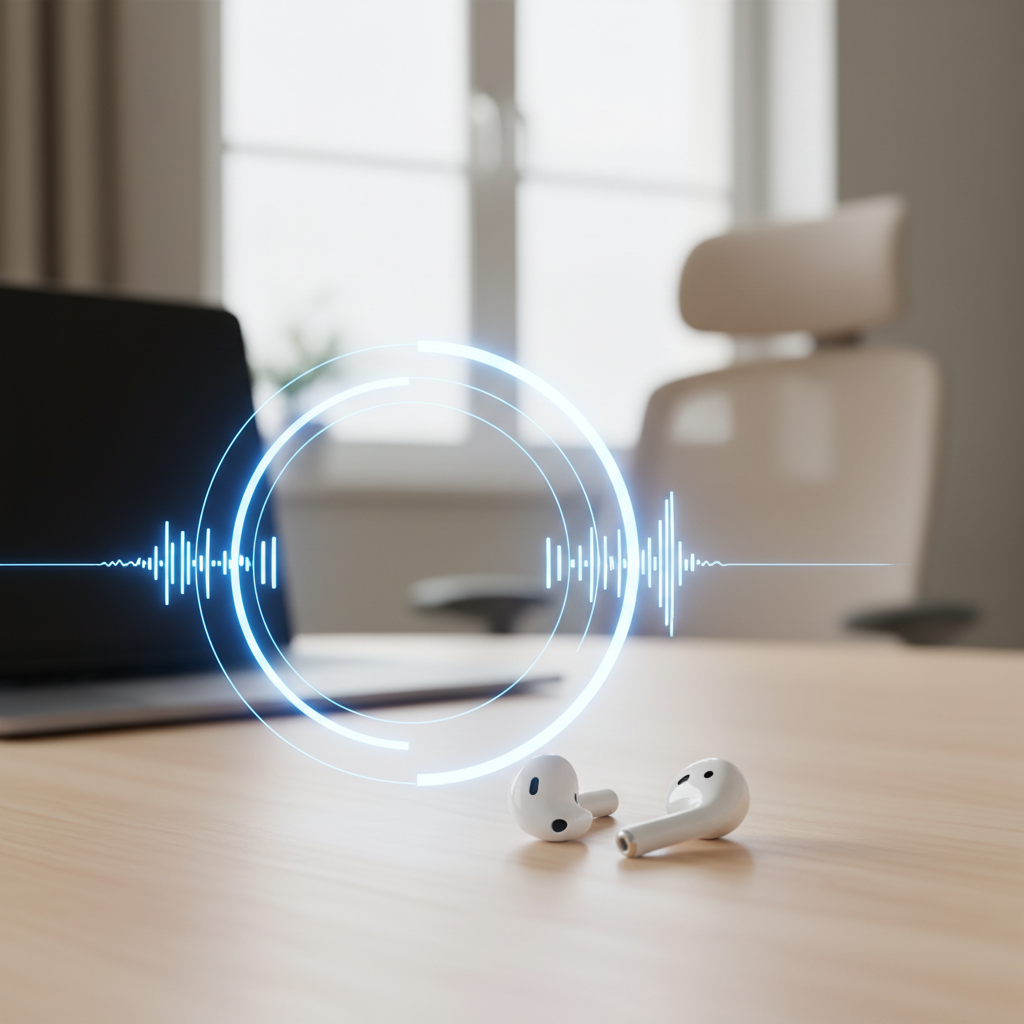 AirPods דור 3 מחוברים ל-iPhone 15 Pro, מדגימים פתרון לבעיות שמע נפוצות